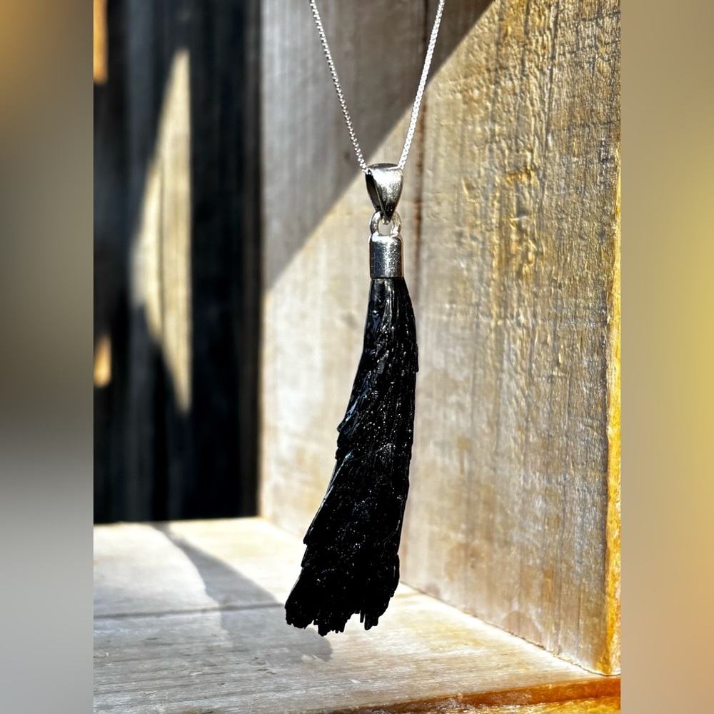 Black Kyanite Necklace - Picture 4 of 11